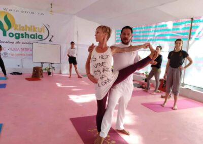 Need some guidance for your yoga journey? Search no further! With the 200-hour yoga teacher training course in Goa, you'll receive the knowledge and experience that will take you to a whole new level. This course is designed to give you a comprehensive and in-depth understanding of the essential fundamentals of yoga practice, including asana alignment, anatomy, pranayama, meditation, and more. Moreover, you'll be practising in an environment infused with Indian culture and tradition. From sunrise to sunset, explore Goa's breathtaking beaches and lush jungles during your stay. Get inspired around the picturesque styles of Vinyasa, Ashtanga, Yin Yoga, and Hatha Yoga while enjoying the spiritual energy Goa has in spades. Besides the physical benefits of yoga practice, immerse yourself in a safe and relaxed atmosphere created for personal growth and transformation. So go on an outer and inner journey with us; live better, feel stronger, find peace and grow!